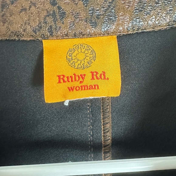 Vintage Y2K 2000s Snakeskin Leopard Print Suede Long Sleeve Jacket Women Size XL - Picture 4 of 8